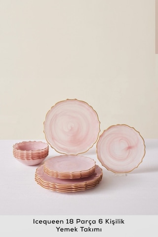 Karaca  Icequeen 18 Parça 6 Kişilik Yemek Takımı