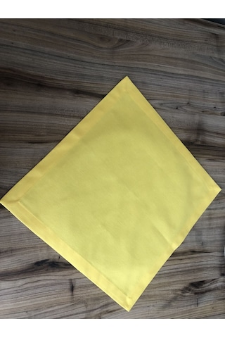 Sarı Kumaş Peçete 6 Adet 40x40 Cm Çok Renkli