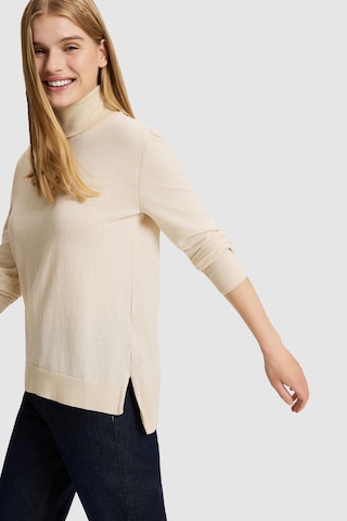 U.S. Polo Assn. Kadın Krem Melanj Balıkçı Yaka Basic Kazak 50313621-vr159