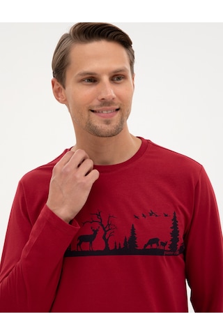 Pierre Cardin Erkek Bordo Pijama Takım 50322636-900 Bordo