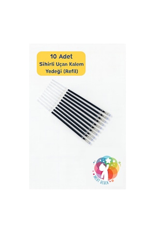 Sihirli Uçan Kalem İçi 10'lu Yaz-sil Refill Uç Oluklu Yazı Kitabı Yedek Mürekkep