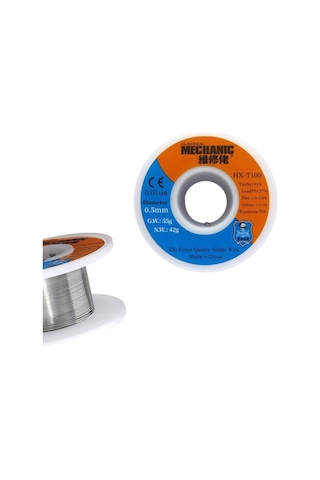 Mechanic Lehim Teli %63 Sn %37 Pb %3-1 Flux 0.5mm