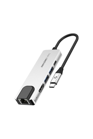 Amazingthing Thunder Pro Rj45 Type-c To Hdtv 5 İn 1 4k 60hz Ethernet Dönüştürücü Adaptör Kablo Ve Dönüştürücüler Amazingthing - Gri Amazingthing Thunder Pro Rj45 Type-c To Hdtv 5 İn 1 4k 60hz Ethernet Dönüştürücü Adaptör Kablo Ve Dönüştürücüler Amazingthing - Gri