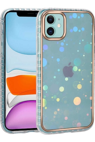Ardemix Apple Uyumlu iPhone 11 Desenli Parlayan Transparan Avva Kılıf-no2 NO2