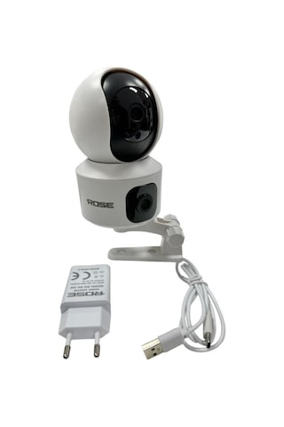 Rose Ahd-30150 İç Ortam Akıllı Wireless Kamera 360derece Hareketli Çift Kameralı