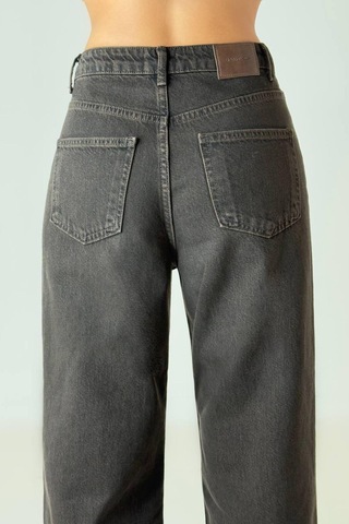 Lacarino 7714 W.leg Kadın Jean Pantolon Kahve