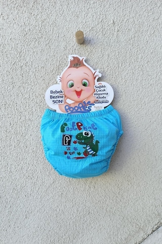 Unisex Çocuk Desenli Büyük Beden 3'lü Alıştırma Külodu