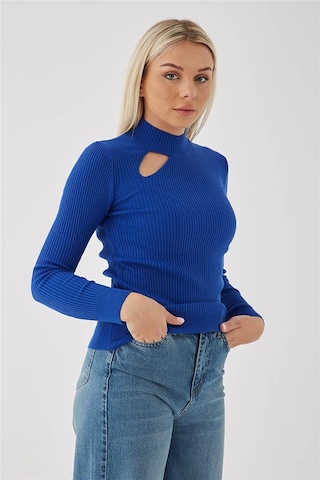 Fashion Friends Kadın Pencere Detaylı Kazak 23k0167k1 Saks