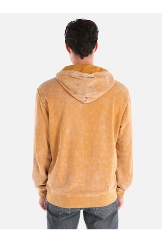 Colin's Colins Regular Fit Baskılı Kapüşonlu Sarı Erkek Sweatshirt Cl1064608 Safran