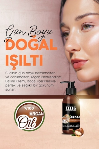 Hhs Argan Yağlı Nemlendirici El Yüz ve Vücut Bakım Kremi 150 ML
