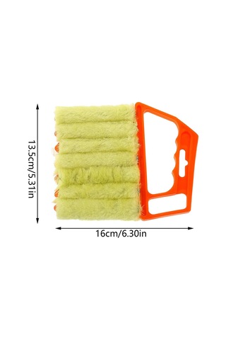 Tenfowee 7 Parmak Jenerik Temizleme Fırçası - Pp Kolu, Derin Boşlukları Temizler, Pencere Perdeleri/ Klavye/ Banyo İçin - 2 Adet Turuncu Ve Sarı