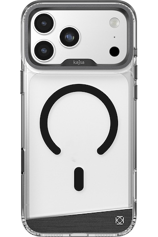 Apple Uyumlu iPhone 17 Pro Kılıf M-safeli Airbagli O-ring Şeffaf Kajsa Trans Alüminyum Shield Kapak Gri Gri