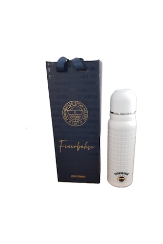 Akıllıelma-tmn 587190 Fenerbahçe Çelik Termos Bardaklı Kapak Beyaz 650 Ml Beyaz