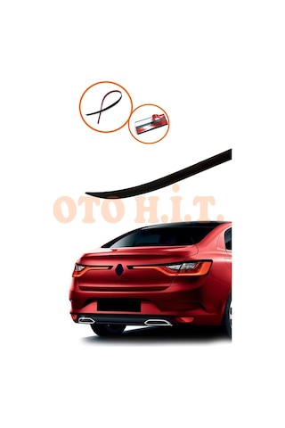 Fiat Albea Bagaj Üstü Spoiler Piano Black Tam Uyumlu 124 Cm