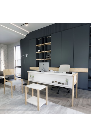 Lagomood Zenith Sehpa Meşe Beyaz