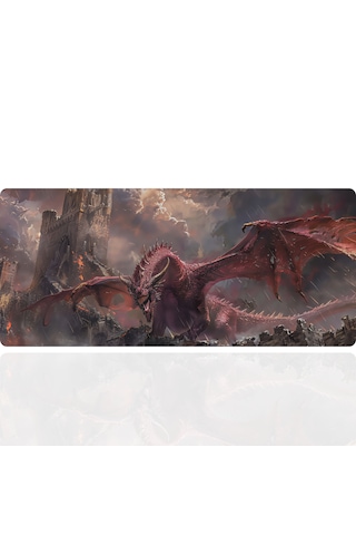 90x40 Cm Ejderha Desenli Oyuncu Gaming Mouse Pad Kaymaz Kauçuk Taban Fare Altlığı Xxl Mousepad Drake Serisi 001