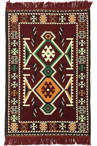 Shark Anadolu Kilim Bordo Renkli