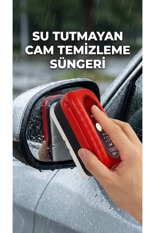 Su Tutmayan Araç Camı Temizleme Süngeri 2'li Paket