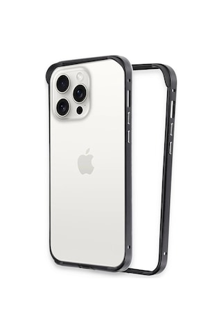 Apple Uyumlu iPhone 15 Pro Land Bumper Koruma Kapak Siyah