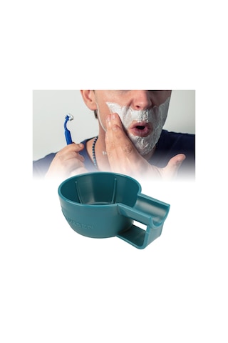 Homyl Tıraş Sabunluk Taşınabilir Saplı, Pürüzsüz, Kasesi