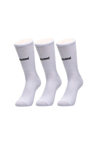 Hummel Maxi Antrenman Çorabı Beyaz 3 Lü Paket
