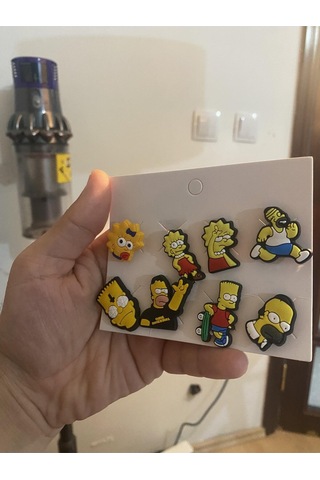 Her Şey Nota Acousticworld Simpson Crocks Terlik Süsü Jibbitz Crocs Aksesuarı 8 Adet