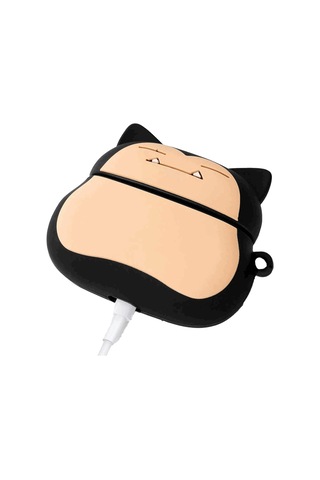 E2M Airpods 1-2 Uyumlu Kılıf Snorlax Siyah