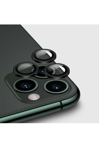 Apple Uyumlu iPhone 12 Pro Zore Cl-01 Kamera Lens Koruyucu Siyah