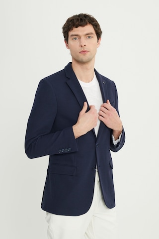 AC&Co / Altınyıldız Classics Erkek Lacı 360 Her Yöne Esneyen Pamuklu Esnek Slim Fit Dar Kesim Mono Yaka Armürlü Blazer Ceket Lacı