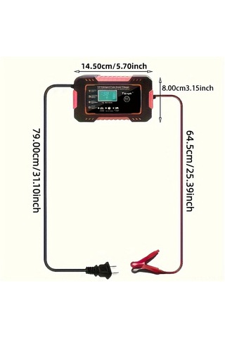 Ranyeek 12v Akıllı Akü Şarj Cihazı, 4-100ah Akü Koruyucu, Desülfatör, Sıcaklık Tabanlı, Lcd Ekranlı, Agm/gel/sla Uyumlu, Avrupa Standartı Mavi