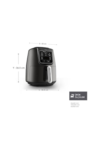Karaca Connect Air Pro Cook Xl 2 In 1 Uzaktan Erişimli 4 Kişilik Airfryer