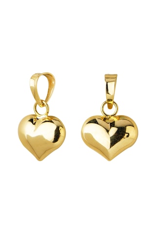 Goldkupe 14 Ayar Altın Şişme Kalp Kolye Ucu 0,49 Gr-6028 Altın