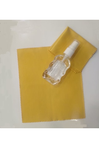 Gözlük Camı Kamera Lensi Temizleme Mikrofiber Bezi 10 Lu + Spreyi