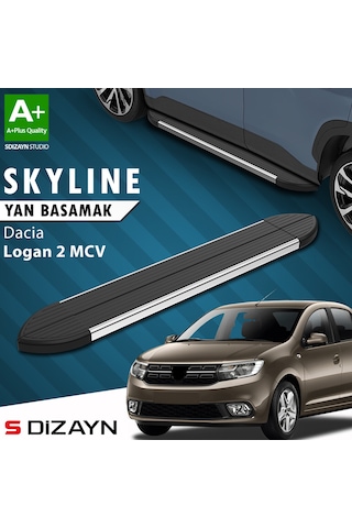 S-dizayn Dacia Logan 2 Mcv Skyline Krom Yan Basamak 183 Cm 2013-2020 A+ Kalite