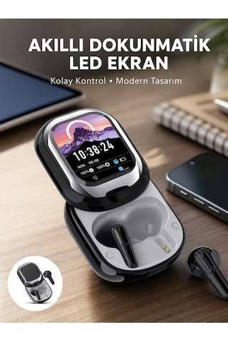 Şık, Akıllı Ve Güçlü: Led Ekranlı Kablosuz Kulaklık Seti - Lisinya Standart