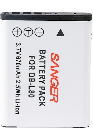 Sanger Db-L80 Sanyo Fotoğraf Makinesi Batarya