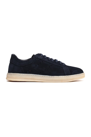 Navy Suede Sneaker Günlük Erkek Ka-26y-c27603 John May Formal Mavi