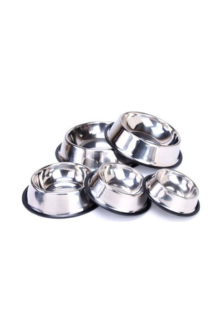 Paslanmaz Çelik Metal Mama Kabı 34 Cm Çok Renkli