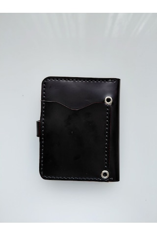Luna Luster Hakiki Deri 8 Bölmeli Taba Minimalist Krem Kartlık & Cüzdan Drc69 SİYAH