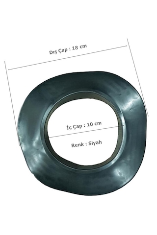 Yapıtaşı Yt552 Siyah Kombi Baca Borusu Contası /baca Lastiği 2adet