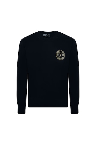 Versace Bisiklet Yaka Kazak Siyah