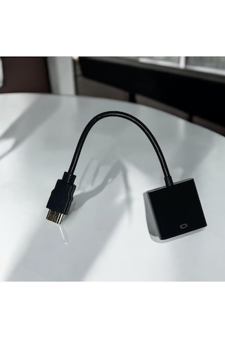 Hdmı-vga Dönüştürücü Kablo Hdmı To Vga Siyah Renk