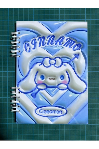 Cinnamoroll Kabartma Efektli 50 Sayfa Defter Bonus Stickerlı