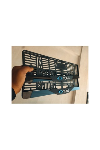 Togg Kabartma Yazılı Takmatik Mat Pleksi Plakalık 2 Adet 3d Piano Black - 667296706
