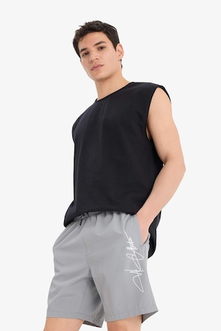 Defacto Regular Fit File Astarlı Kısa Boy Deniz Şortu B7255ax25hsgr265 Gri