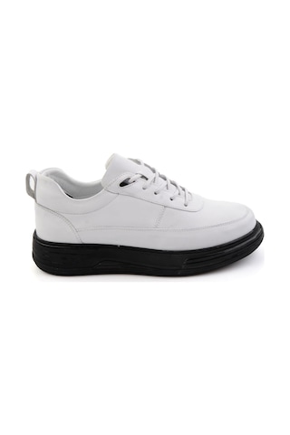 Bambi Beyaz Hakiki Deri Erkek Sneaker E01080256343