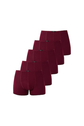 Arma Yıldız Erkek Bambu Boxer Bordo İnce Bel Lastikli 5'li Paket-bordo