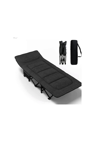 Efsane Kamp Konfor Ultralight Kampet Portatif Kamp Yatağı Siyah