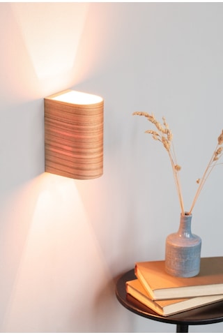 Bombe Kenar Yansıtma Çift Yönlü Ahşap Salon Duvar Aplik Avize G10 Ahşap