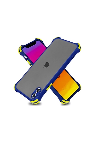 Ally Apple iPhone Uyumlu Xs Max 6.5 İnch Shokproof Kamera Koruma Darbe Emici Kılıf- 5775 Mavi
